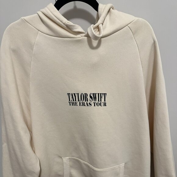 Taylor Swift The Eras Tour Hoodie, Light Beige/Cream, Size XL - Picture 1 of 3